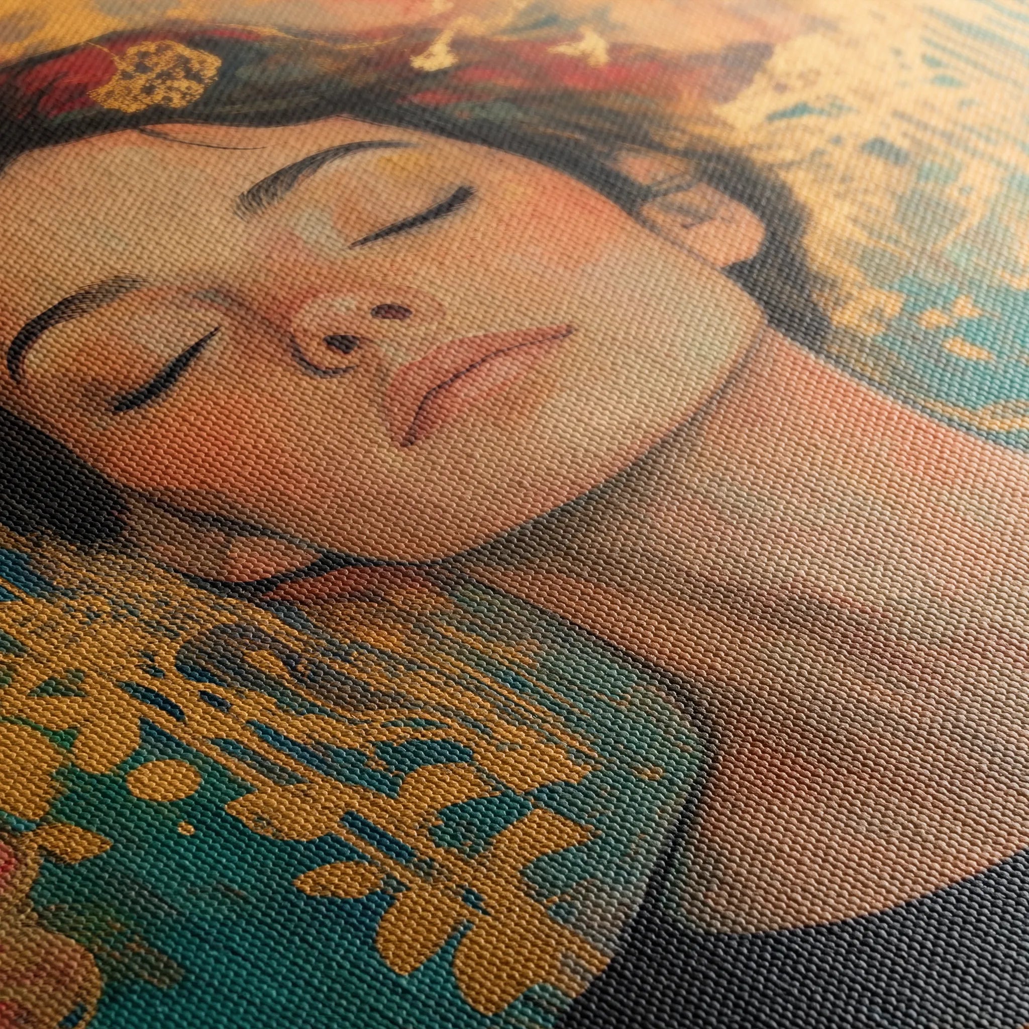 Portrait 115 Canvas Art 60 x 40 cm / Black