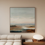 Abstract 1150 Canvas Art 60 x 60 cm / Black