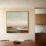 Abstract 1150 Canvas Art 60 x 60 cm / Black