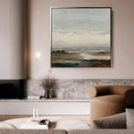 Abstract 1150 Canvas Art 60 x 60 cm / Black