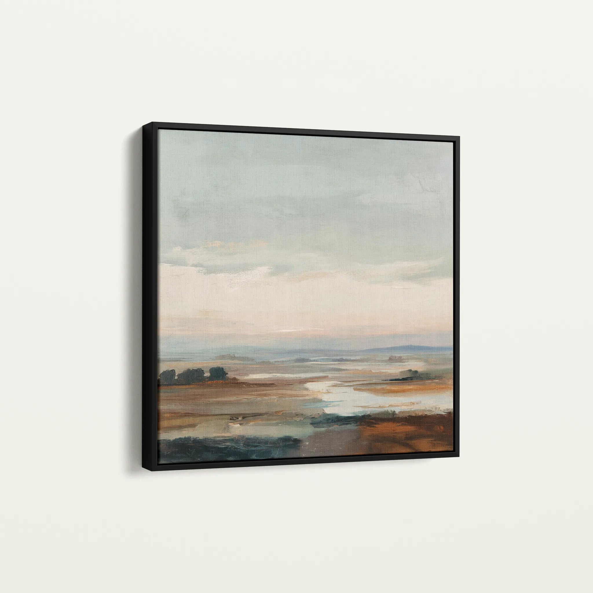 Abstract 1150 Canvas Art 60 x 60 cm / Black