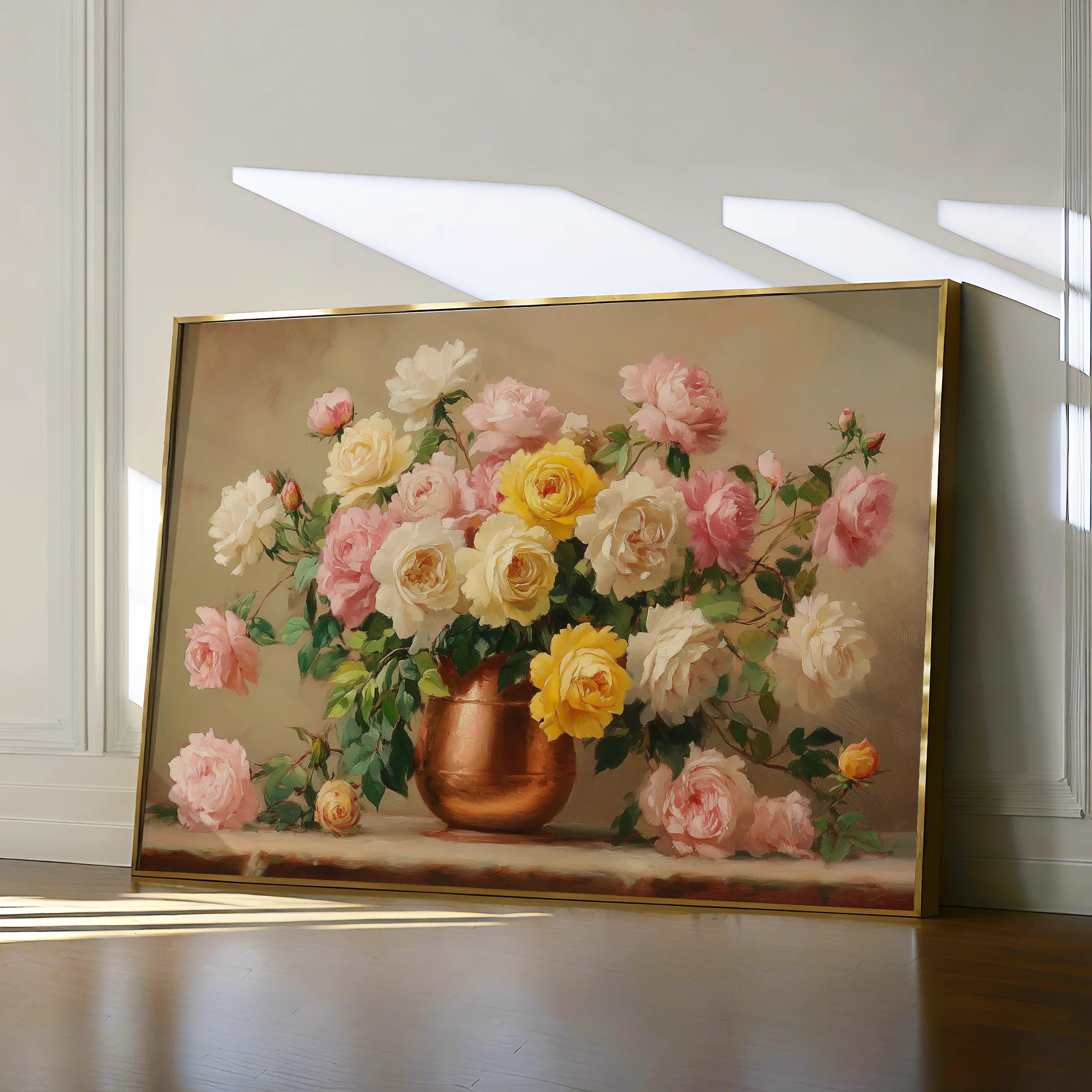 Floral 1150 Canvas Art 60 x 40 cm / Black