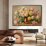 Floral 1150 Canvas Art 60 x 40 cm / Black