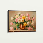 Floral 1150 Canvas Art 60 x 40 cm / Black