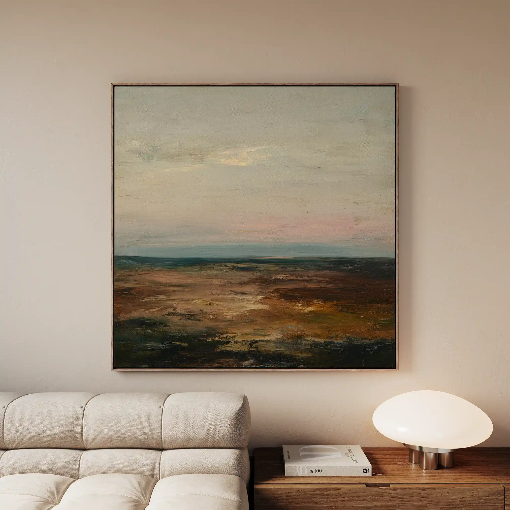 Abstract 1151 Canvas Art 60 x 60 cm / Black