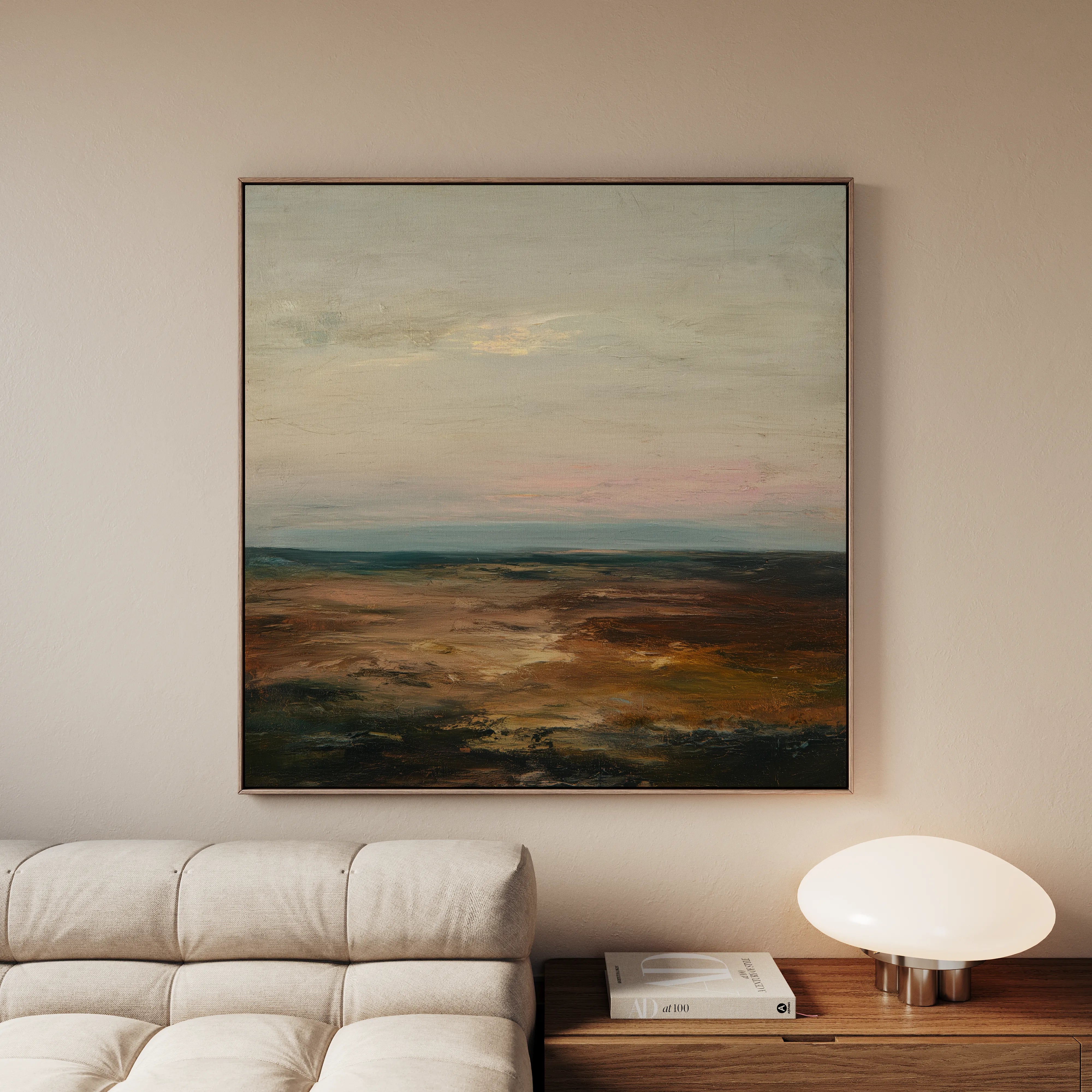 Abstract 1151 Canvas Art 60 x 60 cm / Black