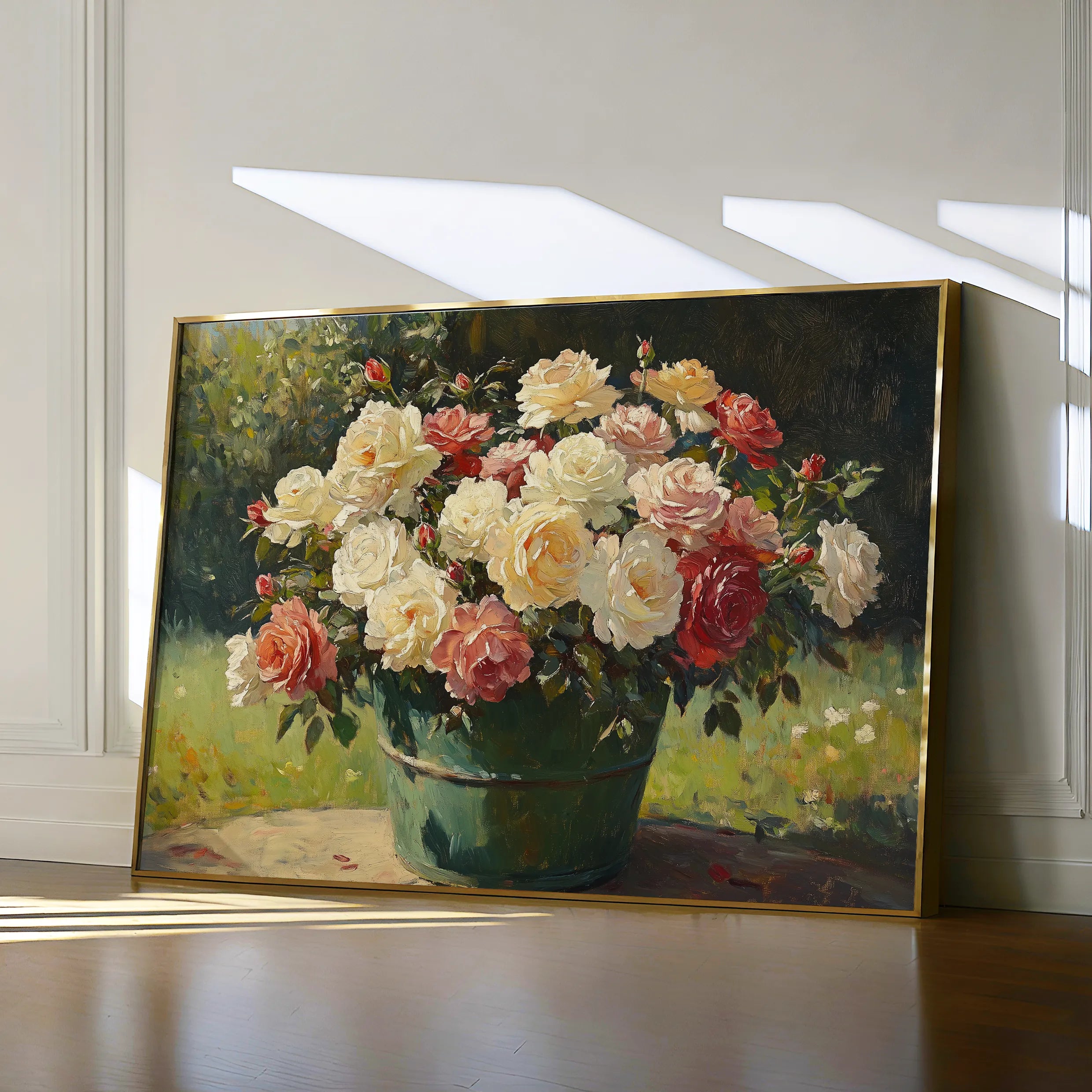 Floral 1151 Canvas Art 60 x 40 cm / Black