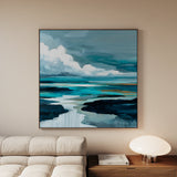Abstract 1152 Canvas Art 60 x 60 cm / Black