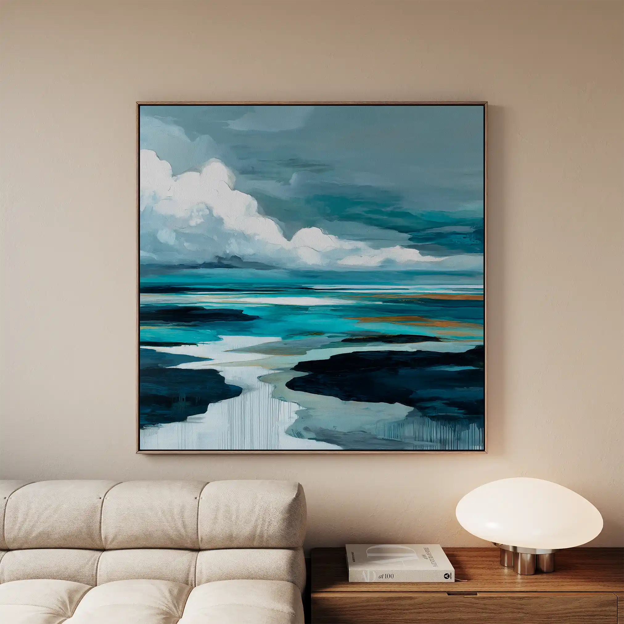 Abstract 1152 Canvas Art 60 x 60 cm / Black