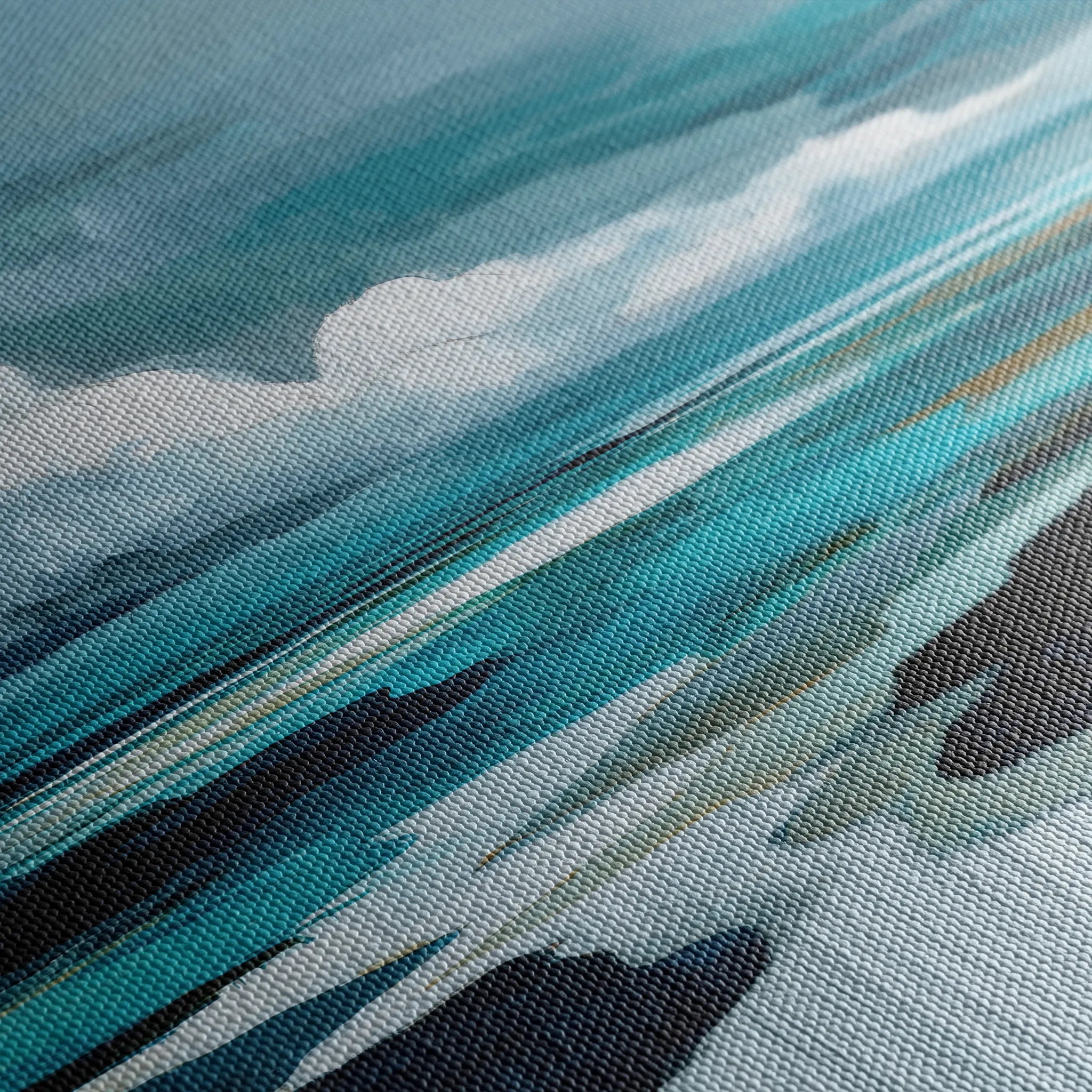 Abstract 1152 Canvas Art 60 x 60 cm / Black