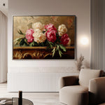 Floral 1152 Canvas Art 60 x 40 cm / Black