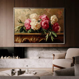 Floral 1152 Canvas Art 60 x 40 cm / Black