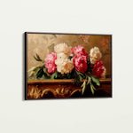 Floral 1152 Canvas Art 60 x 40 cm / Black
