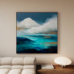 Abstract 1153 Canvas Art 60 x 60 cm / Black