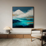 Abstract 1153 Canvas Art 60 x 60 cm / Black