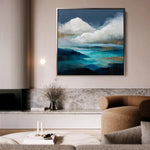 Abstract 1153 Canvas Art 60 x 60 cm / Black