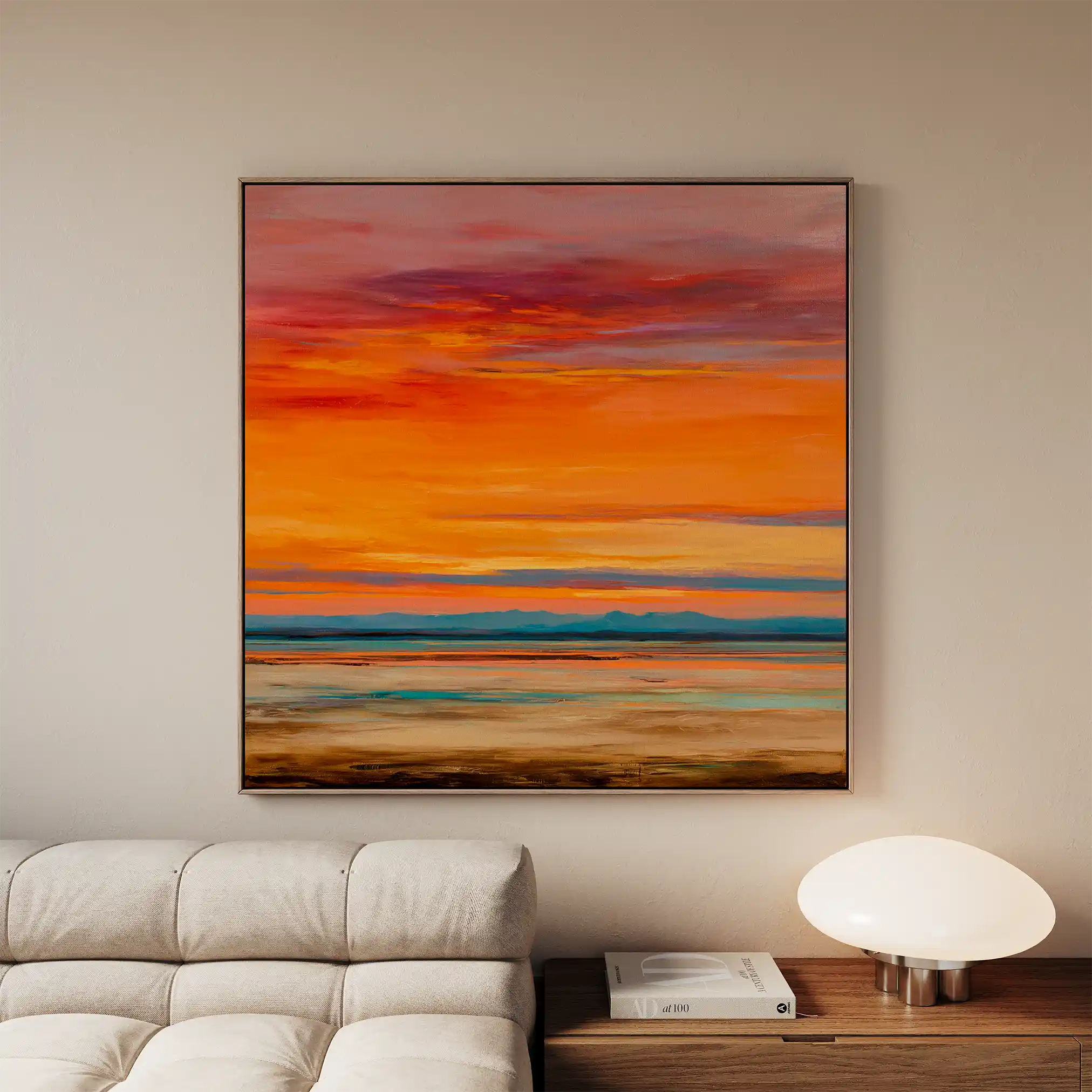 Abstract 1154 Canvas Art 60 x 60 cm / Black