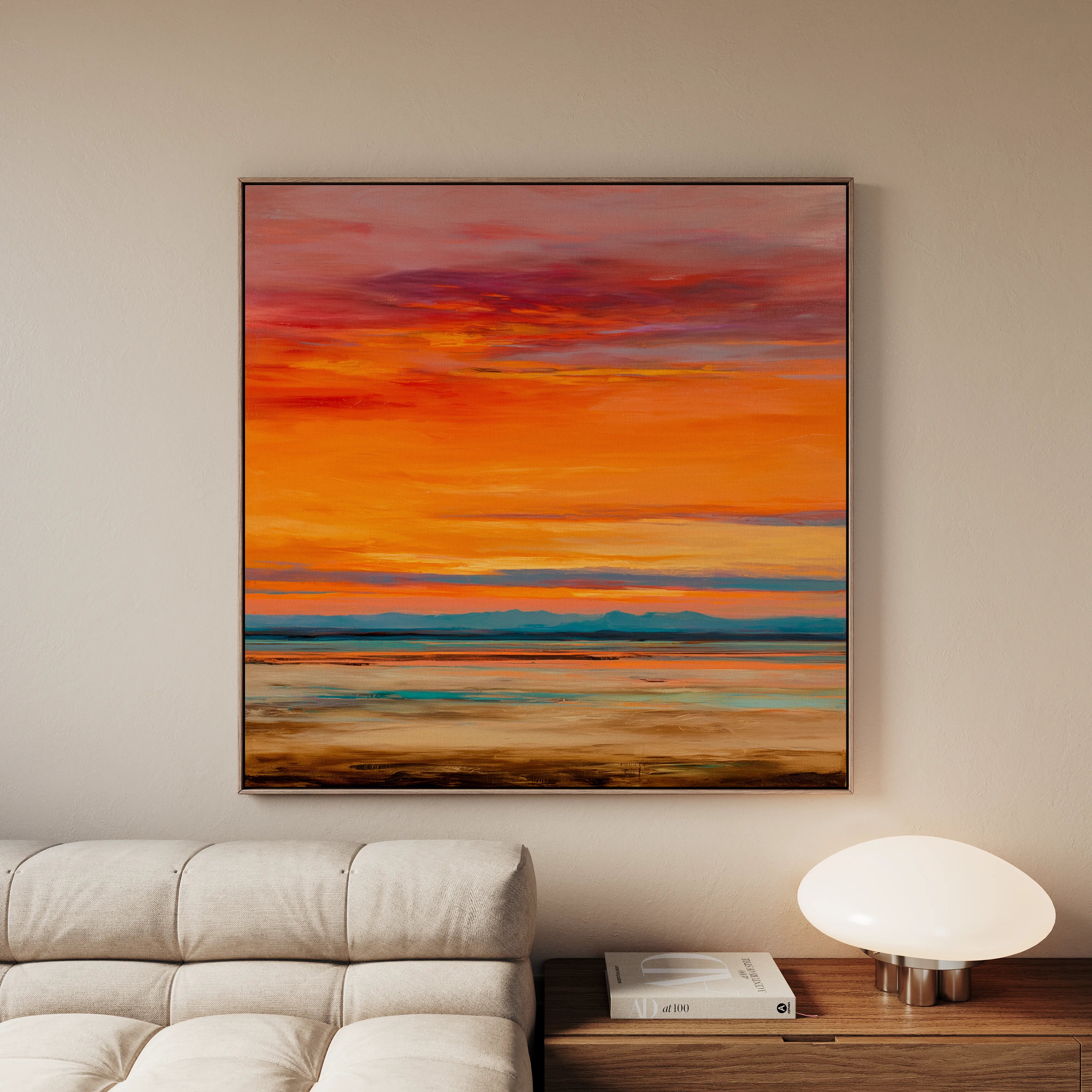 Abstract 1154 Canvas Art 60 x 60 cm / Black