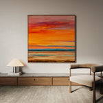 Abstract 1154 Canvas Art 60 x 60 cm / Black