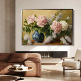 Floral 1154 Canvas Art 60 x 40 cm / Black