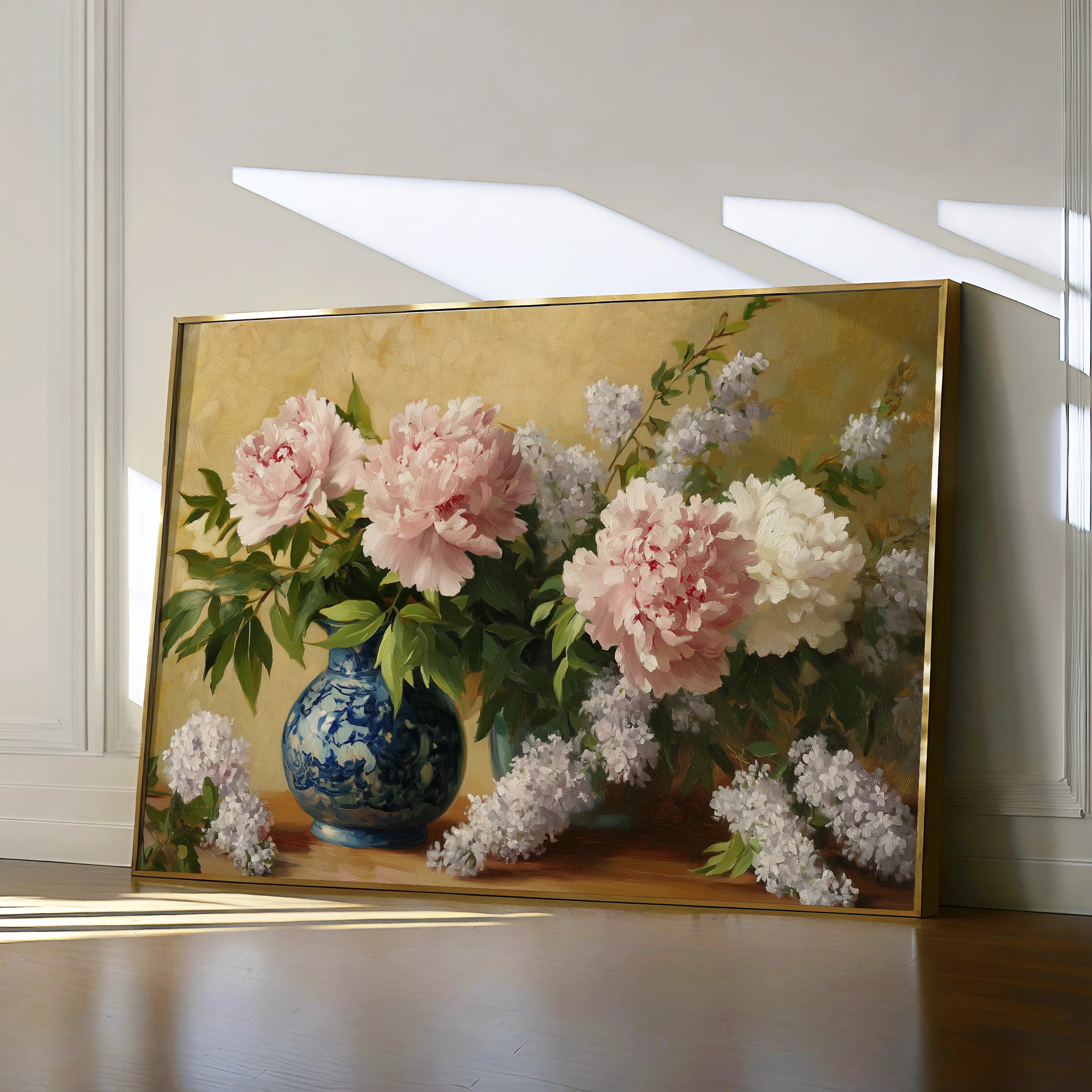 Floral 1154 Canvas Art 60 x 40 cm / Black