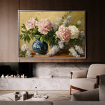 Floral 1154 Canvas Art 60 x 40 cm / Black