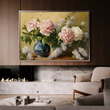 Floral 1154 Canvas Art 60 x 40 cm / Black