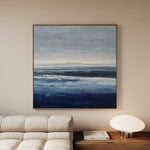 Abstract 1155 Canvas Art 60 x 60 cm / Black