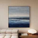 Abstract 1155 Canvas Art 60 x 60 cm / Black