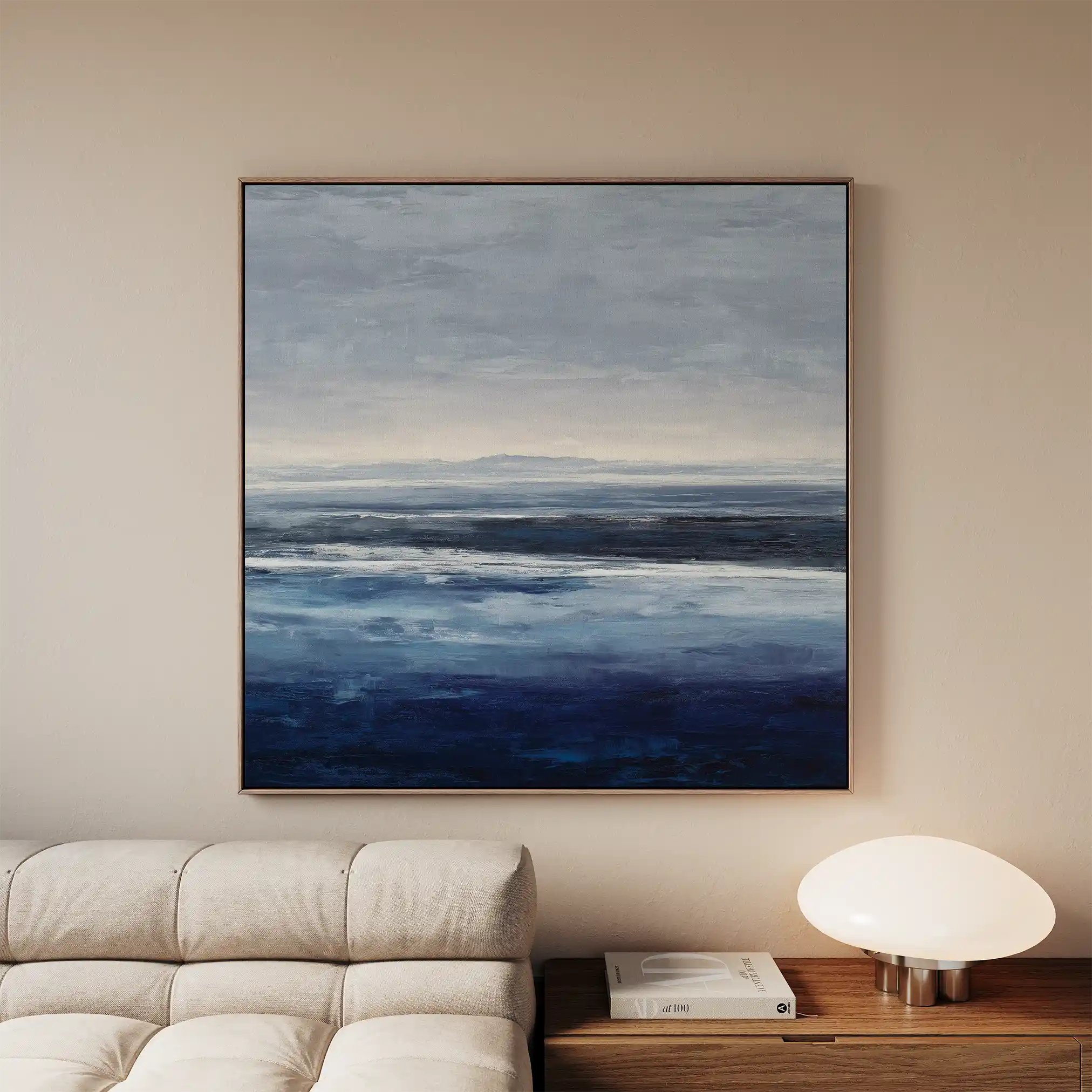 Abstract 1155 Canvas Art 60 x 60 cm / Black