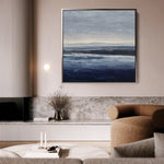 Abstract 1155 Canvas Art 60 x 60 cm / Black