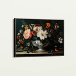 Floral 1155 Canvas Art 60 x 40 cm / Black