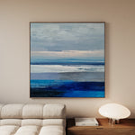 Abstract 1156 Canvas Art 60 x 60 cm / Black