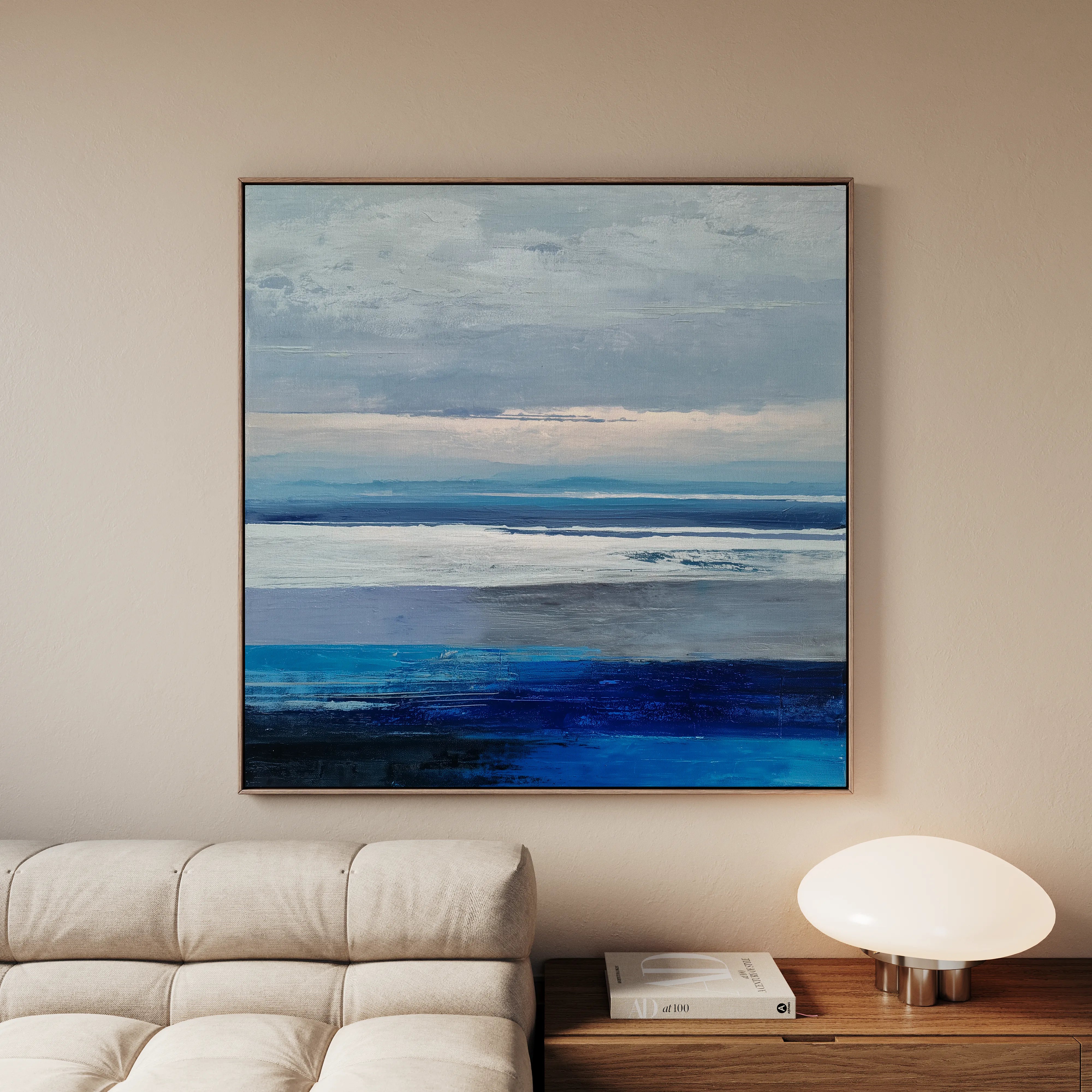 Abstract 1156 Canvas Art 60 x 60 cm / Black