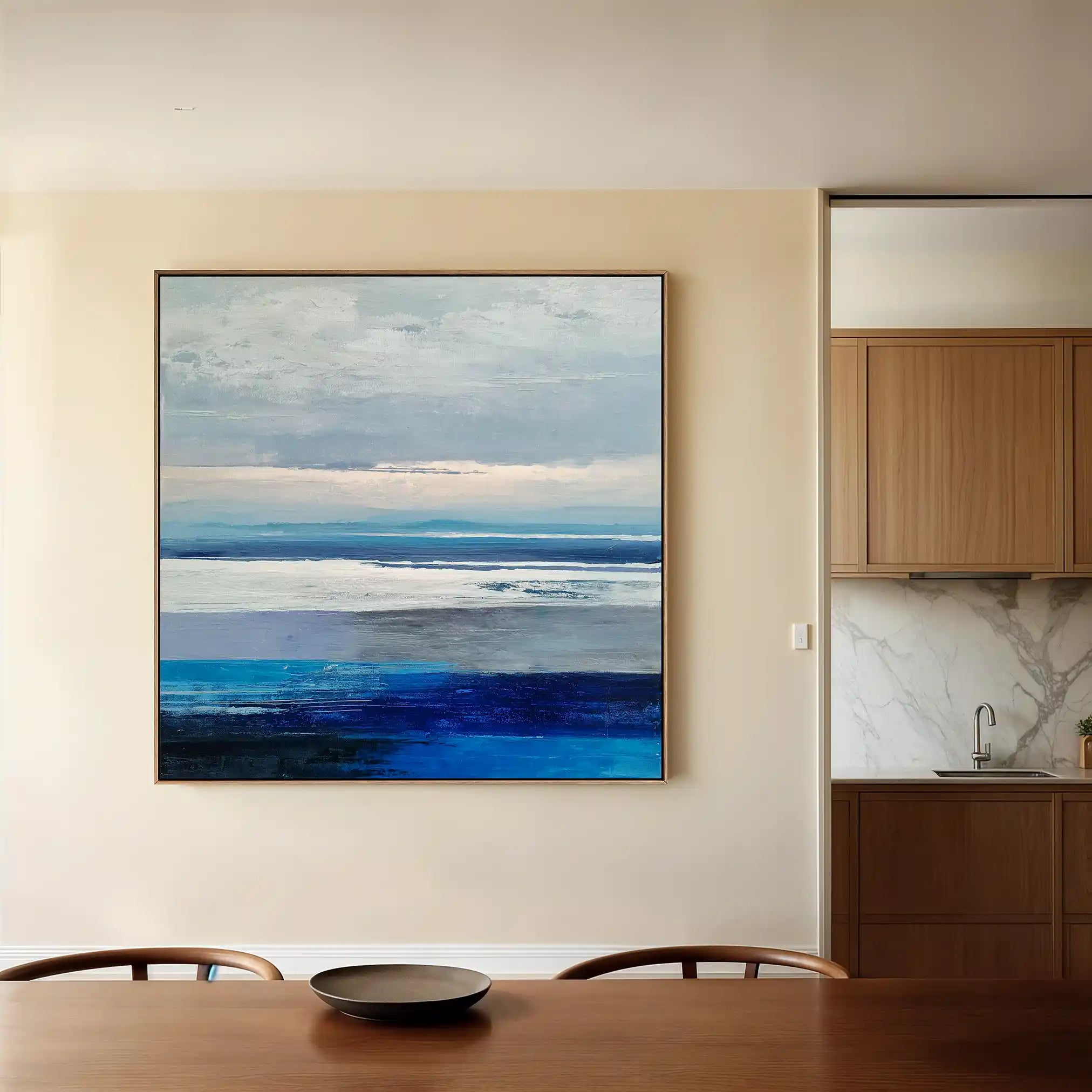 Abstract 1156 Canvas Art 60 x 60 cm / Black