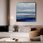 Abstract 1156 Canvas Art 60 x 60 cm / Black