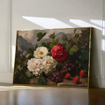 Floral 1156 Canvas Art 60 x 40 cm / Black