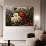 Floral 1156 Canvas Art 60 x 40 cm / Black