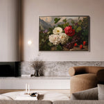 Floral 1156 Canvas Art 60 x 40 cm / Black