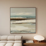 Abstract 1157 Canvas Art 60 x 60 cm / Black