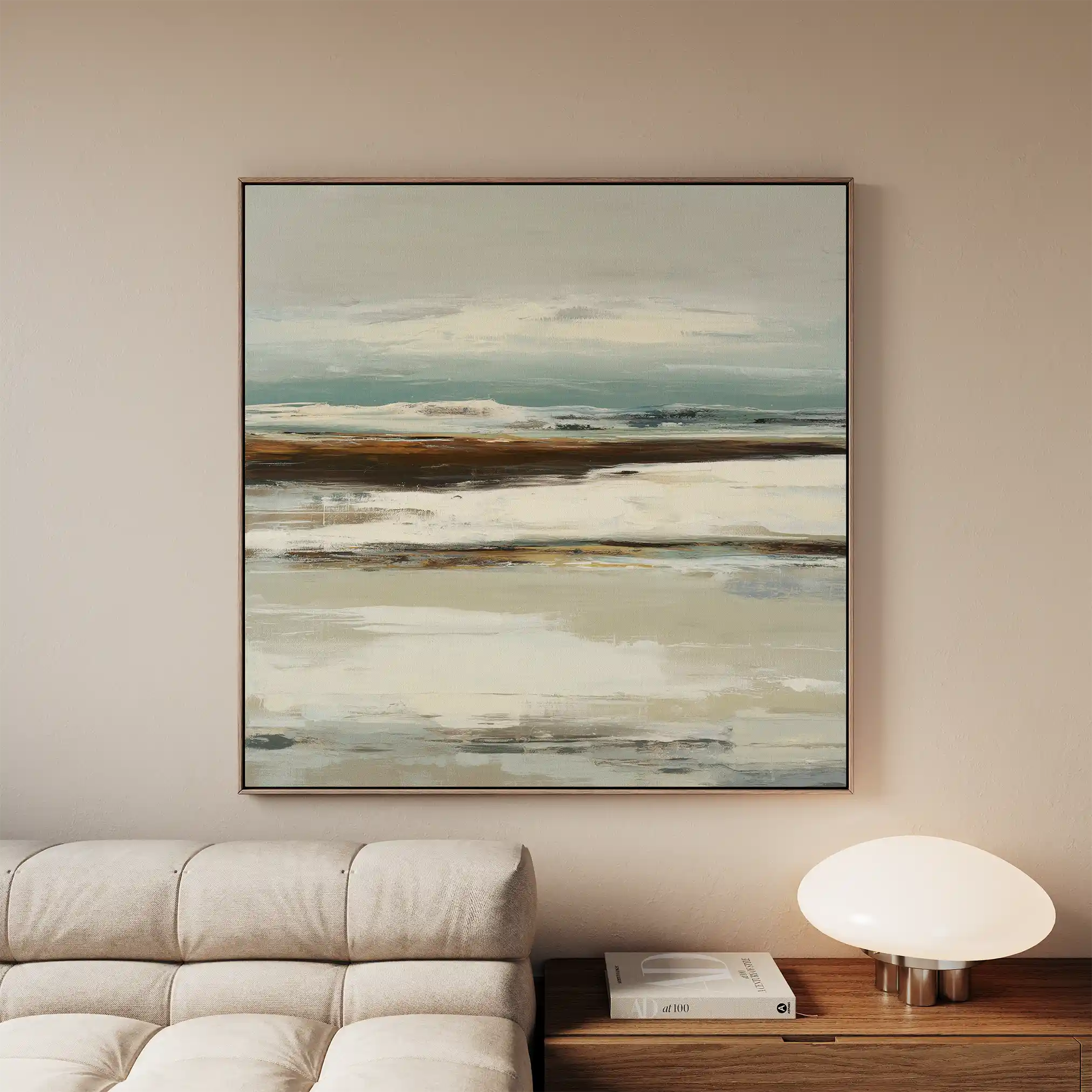 Abstract 1157 Canvas Art 60 x 60 cm / Black