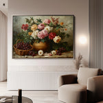 Floral 1157 Canvas Art 60 x 40 cm / Black