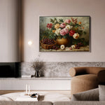 Floral 1157 Canvas Art 60 x 40 cm / Black