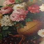 Floral 1157 Canvas Art 60 x 40 cm / Black