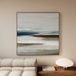 Abstract 1158 Canvas Art 60 x 60 cm / Black