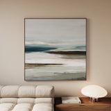 Abstract 1158 Canvas Art 60 x 60 cm / Black