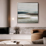 Abstract 1158 Canvas Art 60 x 60 cm / Black