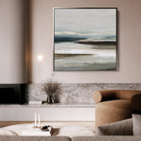 Abstract 1158 Canvas Art 60 x 60 cm / Black