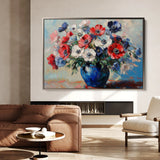 Floral 1158 Canvas Art 60 x 40 cm / Black