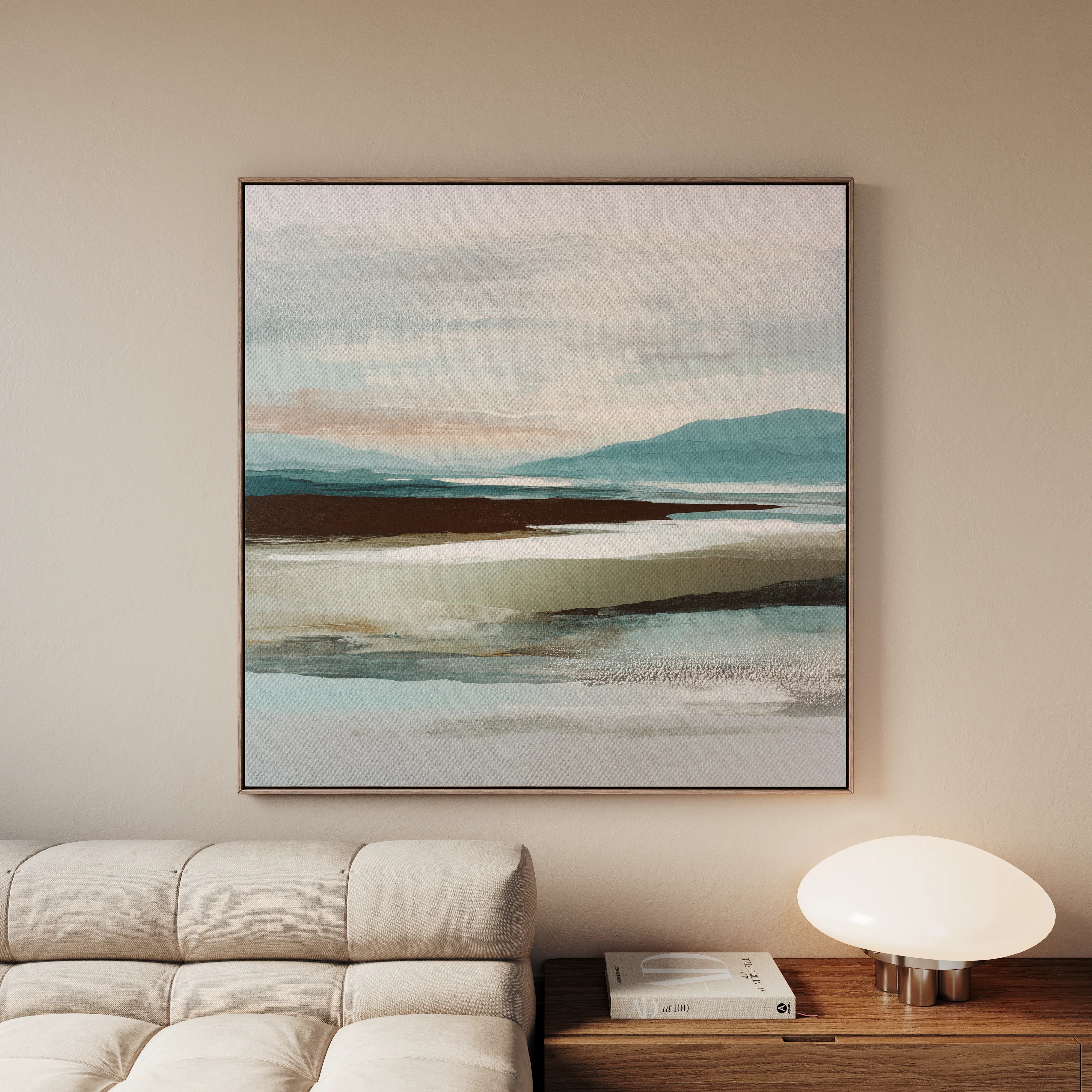 Abstract 1159 Canvas Art 60 x 60 cm / Black